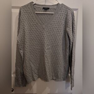 Tommy Hilfiger Waffle Knit Baby Blue V-neck
